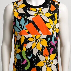 Adidas x Rich Mnisi Floral Crop Tank Top Size L – Rio Collection – New No Tags